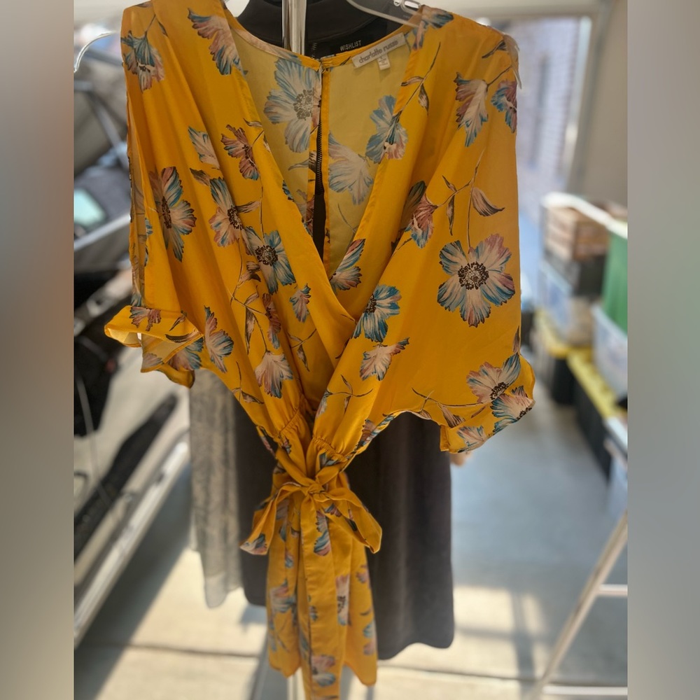 Women’s Yellow, Flower Dress